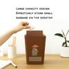 BDPP Trash Can Trash Can with Shake Lid Desktop Garbage Can with Lid Creative Cute Garbage Bin Suitable for Home Office Dormitory USO Interior y Exterior view 3