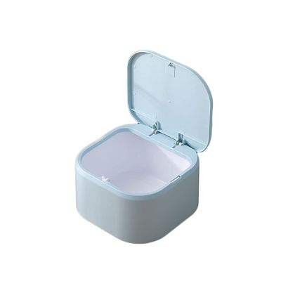 BDPP Trash Can Square Desktop Trash Can Press-Type Garbage Can Mini Garbage Bin Suitable for Office Coffee Table Kitchen Dressing Table USO Interior y Exterior (Color : B)