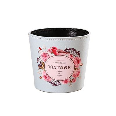 BDPP Trash Can Cute Decorative Trash Can Mini Garbage Can Desktop Garbage Bin Suitable for Living Room Bedroom Study Office USO Interior y Exterior (Color : A)