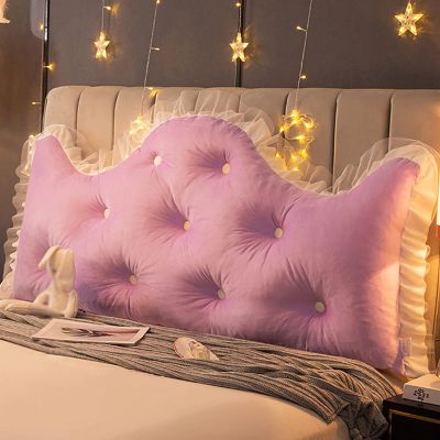 WANGPP Large Bolster Headboard Backrest Positioning Support Pillow,Bed Sofa Reading Pillow,Soft Velvety Cover,Lightweight and Breathable,Suitable for Reading Or Playing On The Bed/Sofa
