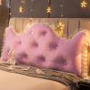 WANGPP Large Bolster Headboard Backrest Positioning Support Pillow,Bed Sofa Reading Pillow,Soft Velvety Cover,Lightweight and Breathable,Suitable for Reading Or Playing On The Bed/Sofa view 1