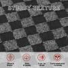 AYOHA Runner Rug 3' x 40' Indoor/Outdoor Carpet Runners, Hallway Kitchen Entryway Bedroom Area Rugs with Natural Non-Slip Rubber Backing, Garage mat, Checkered Black Custom view 4