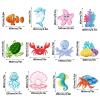 30 Pieces Sea Animals Hanging Swirl Decorations Under the Sea Birthday Party Ceiling Decor for Boys Girls Ocean Mermaid Creatures Baby Shower Tropic Fish Beach Party Favors Supplies view 2