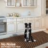 2' x 26' Runner Rugs with Rubber Backing, Indoor Outdoor Utility Carpet Runner Rugs, Checkered Brown, Can Be Used as Aisle for The RV and Boat, Laundry Room and Balcony view 4