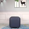 LUGSHIREE 5 in 1 Nesting Ottoman Cube Chair, Stackable Stools, Leather Square Ottoman Bench, Foot Stool with Wheels for Living Room,Dining Room 15.75x15.75x16.54 inches view 2