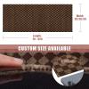 Runner Rug 4 ft x 4 ft Carpet Runners, Indoor/Outdoor Hallway Kitchen Entryway Bedroom Area Rugs with Non-Slip Rubber Backing, Garage mat, Checkered Brown, Custom view 2