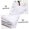 PartyKindom 2 Sheets Christmas Fake Snow Carpet Artificial Snow Christmas Snow Prop (White) Christmas Decorations Ornaments view 3