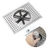Alvinlite Pitcher Rinser, Stainless Steel Automatic Cup Washer Cleaner Espresso Rinser with Drain Drip Tray for Bar Coffee Shop Use view 2