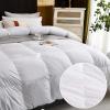 BDMFJY Super Soft King Down Comforter Duvet, Queen Comforter with 95% White Goose Down Filled with Core 100% Cotton Quilted Duvet for All-Season, Luxurious Hotel Collection,Gray,220x240cm(4.5kg) view 4