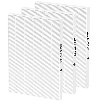 116130 True HEPA Replacement Filter H Compatible with Winix 5500-2 Air Cleaner Purifier and Models AM80, 3 Pack HEPA Filter only