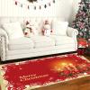 JLCP Christmas doormats Welcome Floor mat Merry Christmas Non-Slip & Absorbent Red Christmas Dcor Rugs for Living Room Kitchen Bathroom,Machine Washable,40x60cm/15.7"x23.6" view 4