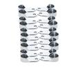 Yinpecly 20 Pack Oval Closet Rod End Supports Zinc Alloy Wardrobe Bracket Closet Rod Holder Pole Socket Fit for Rod Diameter 1"/25.5mm view 1