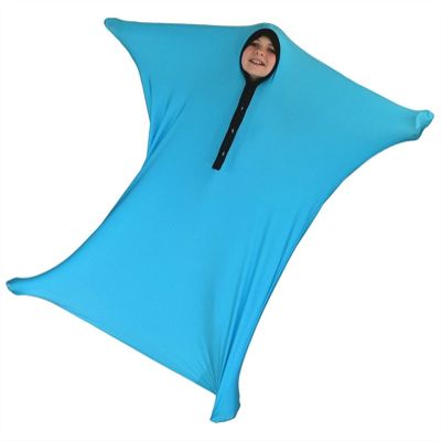 XMSM Kids Autism Sensory Body Sock Breathable Sensitivity Seamless Sox Sensory Full Body Cocoon Sock for Children & Aldult with Special Needs (Color : Sky Blue, Size : Medium)