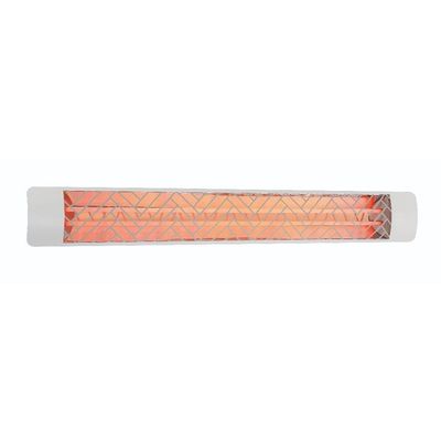 Innova Heating Co. 6,000 Watt, 240 Volt, Electric Infrared Heater, White, Chevron Pattern - EF60240W1
