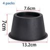KaysaLY 3 Inch 4 Pcs Furniture Risers, Stable Chair Risers for Bed Chair Desk Table Sofa, Bed Leg Elevators, Bed Chair Sofa Riser Feet Lift Set,M view 2