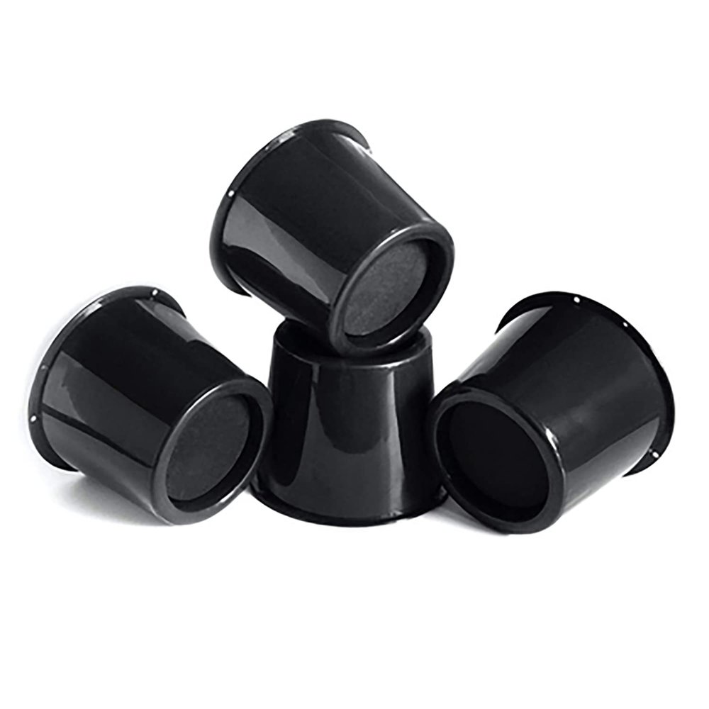 KaysaLY Set of 4 Furniture Raisers, Stable Chair Risers for Bed Chair Desk Table Sofa, Black Foot Bed Riser for Sofa Riser Bed Riser,Black,L