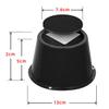 KaysaLY Set of 4 Furniture Raisers, Stable Chair Risers for Bed Chair Desk Table Sofa, Black Foot Bed Riser for Sofa Riser Bed Riser,Black,M view 2