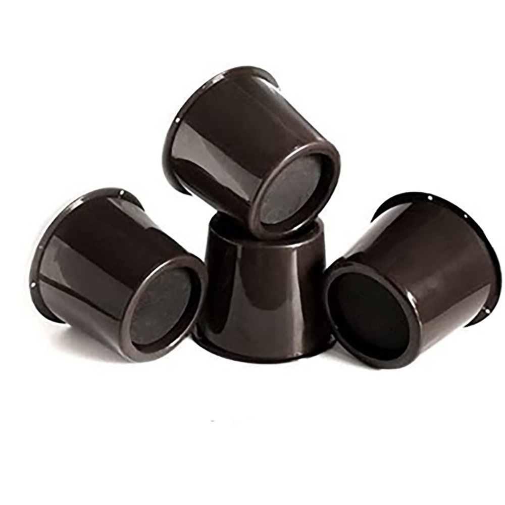 KaysaLY Set of 4 Furniture Raisers, Stable Chair Risers for Bed Chair Desk Table Sofa, Black Foot Bed Riser for Sofa Riser Bed Riser,Brown,L