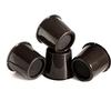 KaysaLY Set of 4 Furniture Raisers, Stable Chair Risers for Bed Chair Desk Table Sofa, Black Foot Bed Riser for Sofa Riser Bed Riser,Brown,L view 1