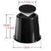 KaysaLY Set of 4 Furniture Raisers, Stable Chair Risers for Bed Chair Desk Table Sofa, Black Foot Bed Riser for Sofa Riser Bed Riser,Brown,L view 2