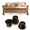 KaysaLY Set of 4 Furniture Raisers, Stable Chair Risers for Bed Chair Desk Table Sofa, Black Foot Bed Riser for Sofa Riser Bed Riser,Brown,L view 3