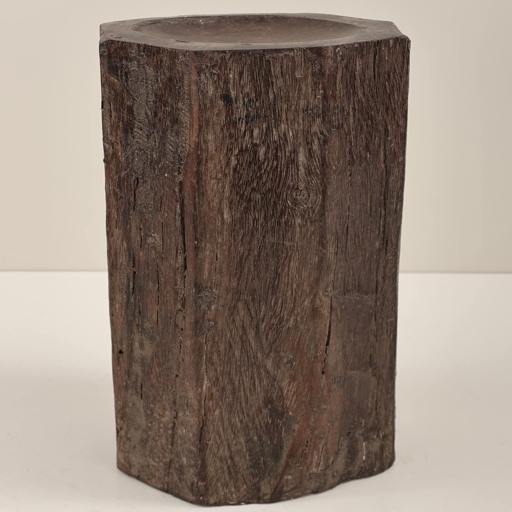 12" Decorative Wooden Candle Stand | Wooden Candle Stand | Handmade Art | Made in India - Mango Wood