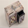 10" Wooden Chest Box With 2 Ceramic Drawers | Wooden Planters | Handmade | Made In India - MANGO WOO view 2