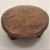 7" Small Wooden Circular Shape Pedestal | Wood Pedestal | Handmade | Made in India - Mango Wood view 1