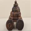 Wooden Spice Box with Wheel | Wooden Spice Box | Handmade Art | Made in India - Mango Wood view 3