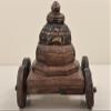 Wooden Spice Box with Wheel | Wooden Spice Box | Handmade Art | Made in India - Mango Wood view 4
