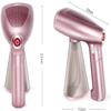 NCRD Portable Garment Steamer for Clothes, Garments, Fabrics Removes Wrinkles for Fresh Clothing, Fast Heat, Handheld Travel Steamer with Detachable 320ml Water Tank (Color : Pink) view 4