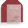 XOXOKristen Elegant Vellum Wedding Invitations with Gold Foil, Personalized Foiled Invitation in Gold, Silver, Rose Gold, Custom Wedding Vellum Invites (5" x 7", Rose Gold Foil) view 1