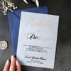 XOXOKristen Elegant Vellum Wedding Invitations with Gold Foil, Personalized Foiled Invitation in Gold, Silver, Rose Gold, Custom Wedding Vellum Invites (5" x 7", Rose Gold Foil) view 2