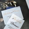 XOXOKristen Elegant Vellum Wedding Invitations with Gold Foil, Personalized Foiled Invitation in Gold, Silver, Rose Gold, Custom Wedding Vellum Invites (5" x 7", Rose Gold Foil) view 4
