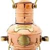 14" Nautical Brass Copper Oil Lamp Hanging Lantern Ship Boat Oil Lamp Vintage Brass Oil Lantern Hanging Lamp Outdoor Party Lighting view 2