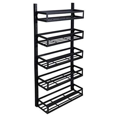Wall Mounted Spice Racks Organizer, Shelves Organizers for Cabinet, Storage Rack Hanging Shelf Set for Kitchen, Cupboard, Pantry Door, Bathroom, Bronze