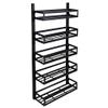 Wall Mounted Spice Racks Organizer, Shelves Organizers for Cabinet, Storage Rack Hanging Shelf Set for Kitchen, Cupboard, Pantry Door, Bathroom, Bronze view 1
