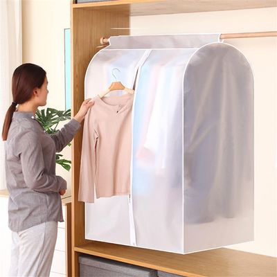 YYDX Full Zipper Hanging Garment Bags, Clothes Dust Cover for Closet Storage, Organizer Garment Bags with Magic Tape, Bottom Enclosed,50x80x120cm