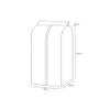 YYDX Full Zipper Hanging Garment Bags, Clothes Dust Cover for Closet Storage, Organizer Garment Bags with Magic Tape, Bottom Enclosed,50x80x120cm view 3