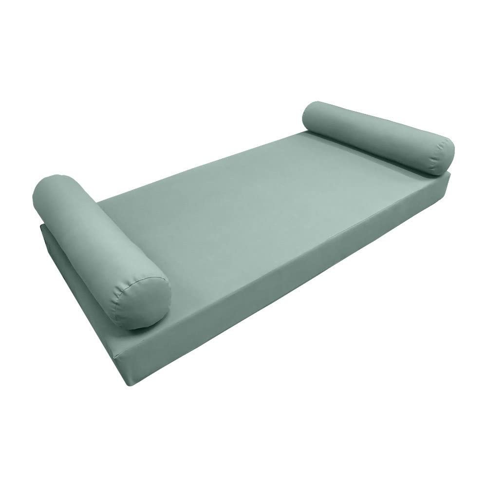 DBM IMPORTS *Cover ONLY*-Style 5 Outdoor Daybed Mattress Bolster Pillow Slipcovers Knife Edge Full Size -AD002