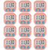 12 Pack Digital Kitchen Timers for Cooking Magnetic Timer for Cooking Loud Alarm Pink view 1