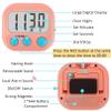 12 Pack Digital Kitchen Timers for Cooking Magnetic Timer for Cooking Loud Alarm Pink view 2