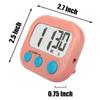 12 Pack Digital Kitchen Timers for Cooking Magnetic Timer for Cooking Loud Alarm Pink view 3
