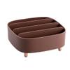 Desktop Storage Box Desktop Compartment Storage Box Cosmetic Box Sundries Storage And Sorting One Piece Light Brown view 1
