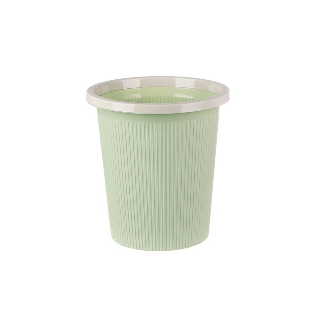 BDPP Trash Can Trash Can with Pressure Ring,Garbage Can Without Lid,Cute Plastic Garbage Bin,Suitable for Bedroom Kitchen Bathroom USO Interior y Exterior
