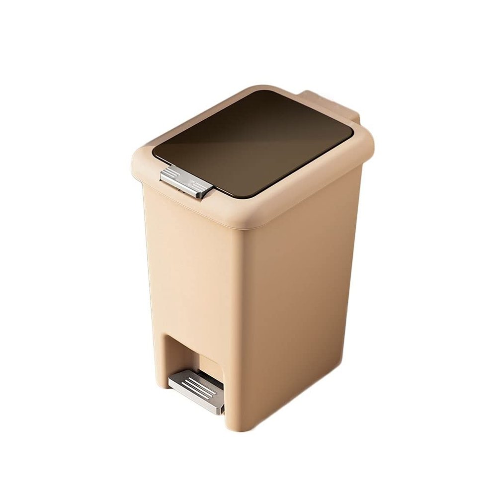 BDPP Trash Can Trash Can with Lid,high-Efficiency Garbage Can Large-Capacity Plastic Garbage Bin Waterproof and Odor Protection USO Interior y Exterior