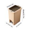 BDPP Trash Can Trash Can with Lid,high-Efficiency Garbage Can Large-Capacity Plastic Garbage Bin Waterproof and Odor Protection USO Interior y Exterior view 2