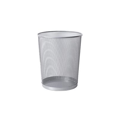 BDPP Trash Can Mesh Trash Can Round Garbage Can Metal Garbage Bin,Hollow Design, Suitable for Office Family Bedroom Studio USO Interior y Exterior (Color : B)