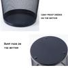 BDPP Trash Can Mesh Trash Can Round Garbage Can Metal Garbage Bin,Hollow Design, Suitable for Office Family Bedroom Studio USO Interior y Exterior (Color : B) view 4