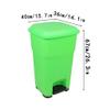 BDPP Trash Can 55L/14.5 Gallons Trash Can Pedal Garbage Can Plastic Thick Garbage Bin with Lid Suitable for Kitchen Courtyard Park USO Interior y Exterior (Color : A) view 2